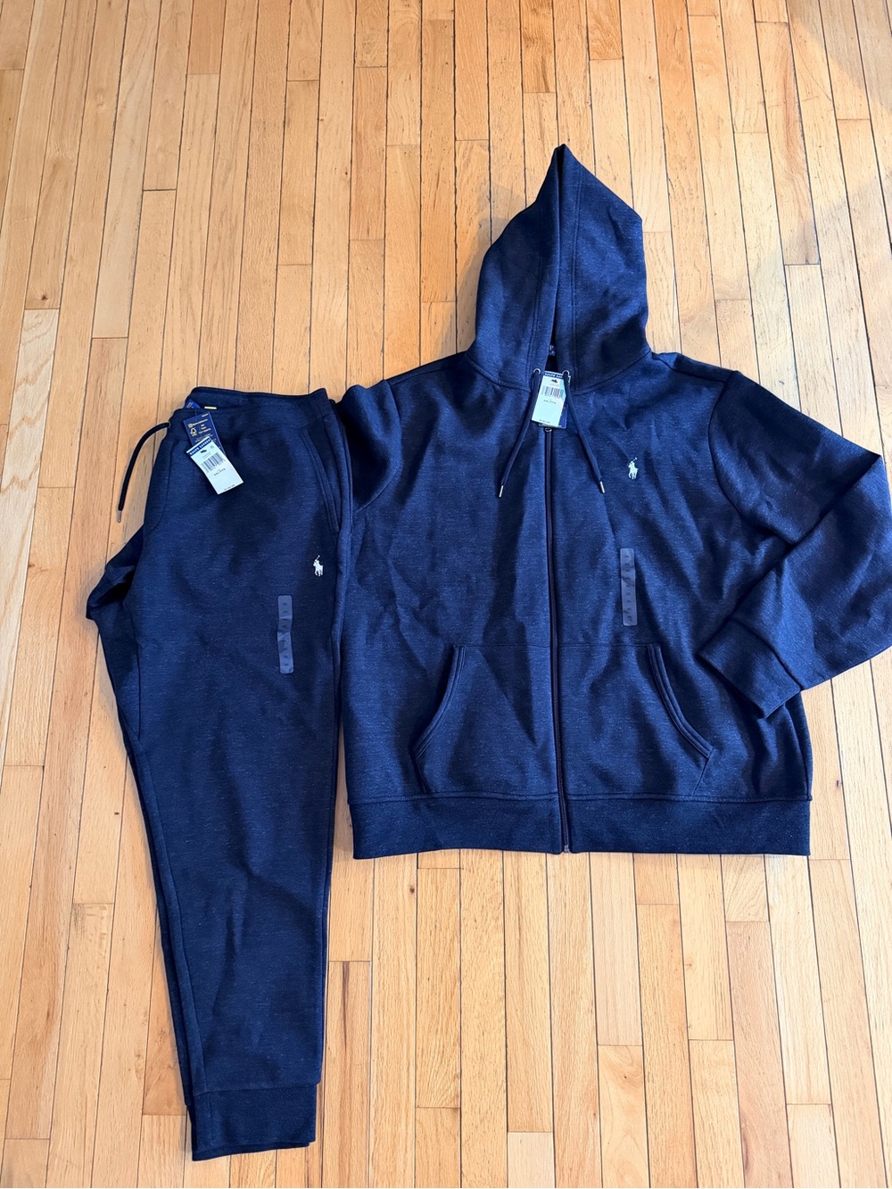 Ralph Lauren black heather Zip Hoodie and Joggers Set
